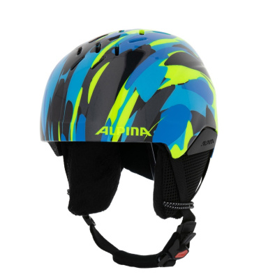 Шлем Alpina Pizi Neon-Blue/Green Gloss