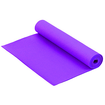 Коврик для фитнеса и йоги Larsen PVC повышенной плотности (Фиолетовый)