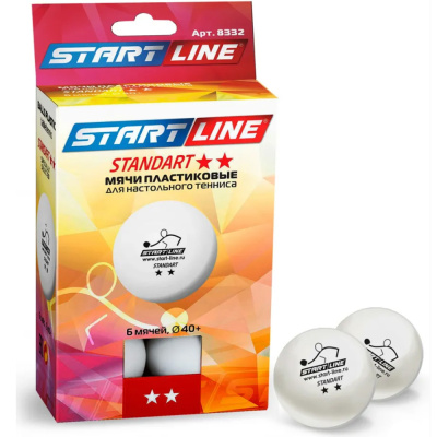 Шарики для настольного тенниса Start line Standart 2*  