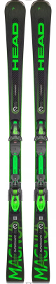 Комплект горных лыж Head 23-24 Supershape e-Magnum Sw Sf-Pr+Prd 12 Gw Br 85 [F] black-neon green