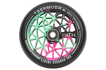 Колесо для самоката Oath Bermuda 110  (Зелёный/розовый/чёрный)