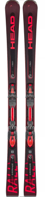 Комплект горных лыж Head 23-24 Supershape e-Rally Sw Sf-Pr+Prd 12 Gw Br 85 [F] black-neon red