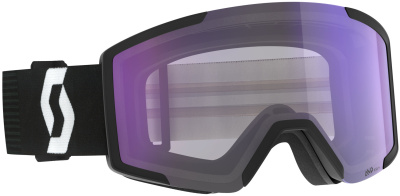 Очки Scott Shield LS mineral black/white AMP LS blue chrome S2-4