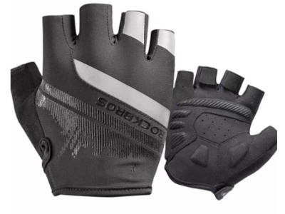 Перчатки Rockbros Shanghai чёрные, короткие