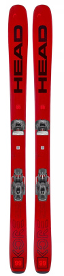 Комплект горных лыж Head 23-24 Kore 99+Attack 11 Gw Br 110 [A] red-black