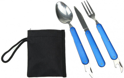 Набор столовых приборов Traveler K8003 (Голубой)