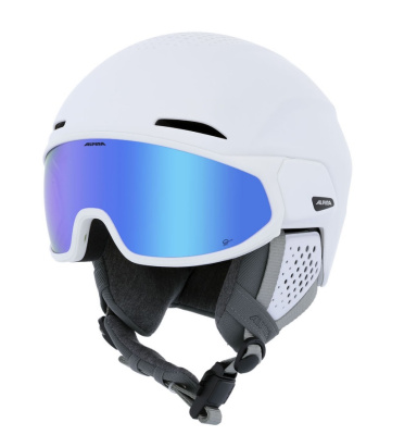 Шлем Alpina Alto Q-Lite White Matt (Blue Revo)