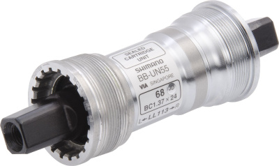 Каретка Shimano, UN55, 68/115мм, с болтами Каретка Shimano, UN55, 68/115мм, с болтами