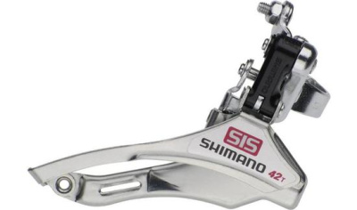 Переключатель передний Shimano, TY10, нижняя тяга, 28.6, 42T Переключатель передний Shimano, TY10, нижняя тяга, 28.6, 42T