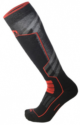 Термоноски Mico Ski performance sock in polypropylene 193nero rosso