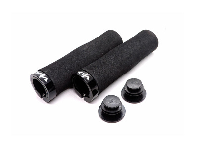 Грипсы VLX 130мм,1 lock-on,с заглушками, высокоплотный неопрен