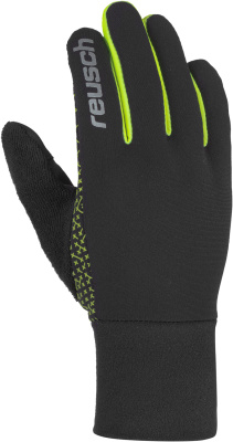 Перчатки Reusch Ian Black/Safety Yellow