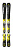 Комплект горных лыж Head 20-21 V-Shape Team SLR Pro+SLR 4.5 GW AC Brake 80 [I] black/yellow 