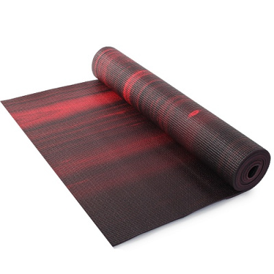Коврик для фитнеса и йоги  Larsen PVC multicolor Red Black