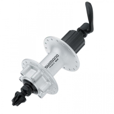 Втулка задняя Shimano FH-M-475(36) серебр,8/9 ск,QR 166 мм ,6-болт  Втулка задняя Shimano FH-M-475(36) серебр,8/9 ск,QR 166 мм ,6-болт