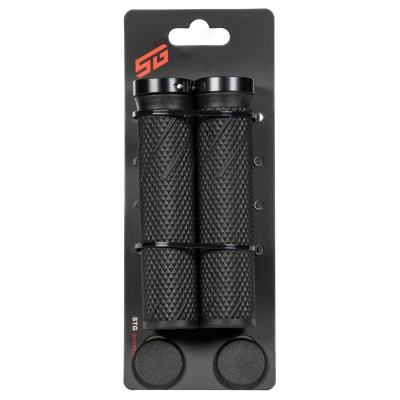 Грипсы STG SZ-056B, 135 мм, Lock-On (Чёрный)