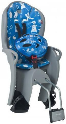 Детское кресло Hamax Kiss Safety Package & Helmet Medium Grey/Light Blue  Детское кресло Hamax Kiss Safety Package & Helmet Medium Grey/Light Blue