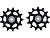 Ролики переключателя Shimano, 12 скоростей, верхний+нижний, к RD-M8100					