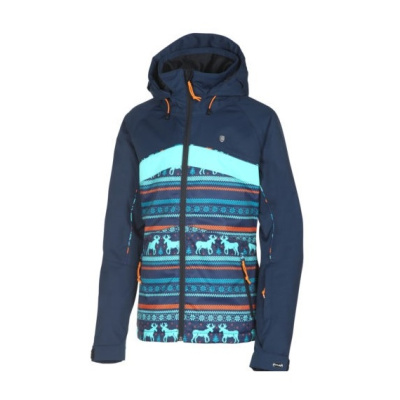 Куртка Rehall 17-18 Spear-R JR  AOP raindeer navy aqua