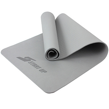 Коврик для фитнеса и йоги  Start Up TPE ZH-02  (Серый)