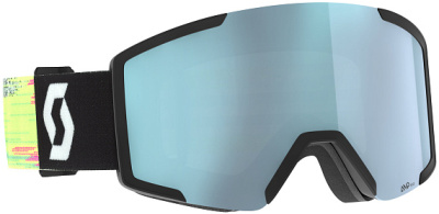 Очки Scott Shield + extra lens black/neon yellow/AMP ice chrome S2