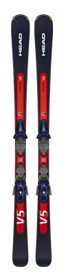 Комплект горных лыж Head 23-24 Shape e-V5 Sw Amt-Pr+Pr 11 Gw Br 85 [G] black-red