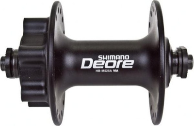 Втулка передняя Shimano Deore, M525A, 36 отверстия, QR, 6-болт