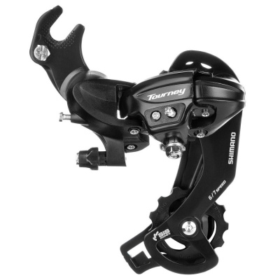 Переключатель задний Shimano Tourney, TY300, 6/7скоростей, крепление на ось  Переключатель задний Shimano Tourney, TY300, 6/7скоростей, крепление на ось