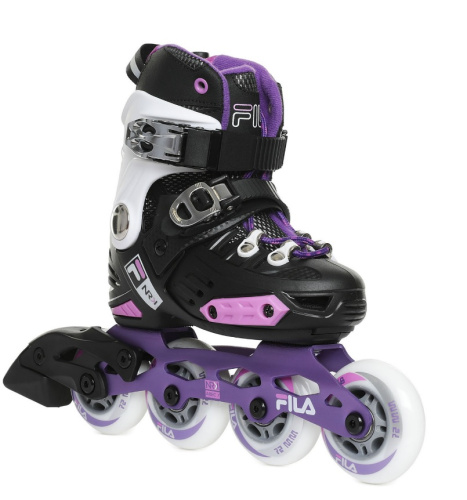 Ролики Fila NRK Junior G black/violet/pink