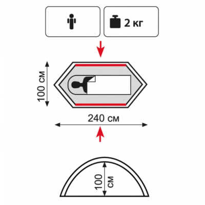 Палатка Tramp Lite Hurricane1 