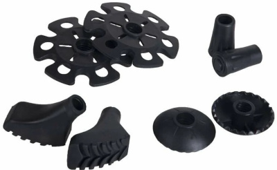 Набор Viking Set baskets and tip protectors Black